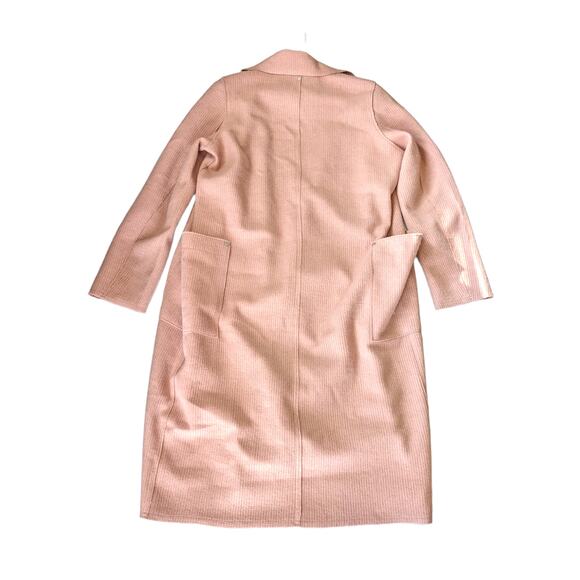 Sosken Studios Bella Knit Duster Cardigan Sweater Oversize Rose Pink Medium Top - Picture 5 of 10